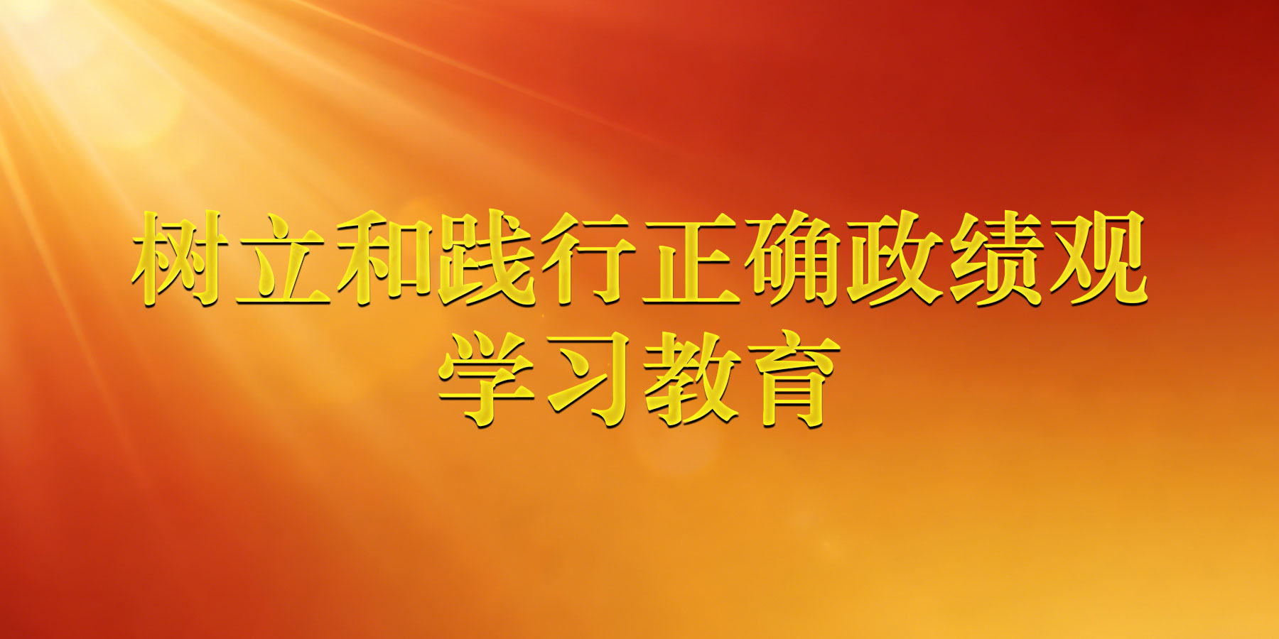 树立和践行正确政绩观学习教育